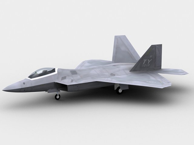 f22 raptor 3D-Modell .c4d .max .obj .3ds .fbx .stl .blend 