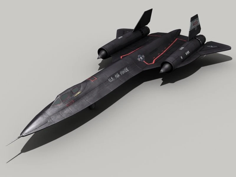 sr-71 blackbird 3D Model .c4d .max .obj .3ds .fbx .stl .blend