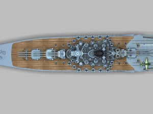 japanese battleship yamato 3D Model