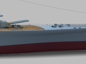japanese battleship yamato 3D Model