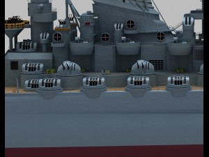 japanese battleship yamato 3D Model