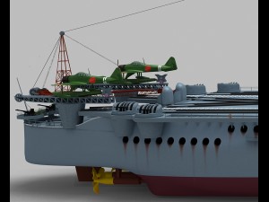 japanese battleship yamato 3D Model