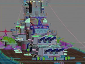 japanese battleship yamato 3D Model