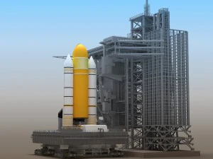 shuttle launch pad 3D Model