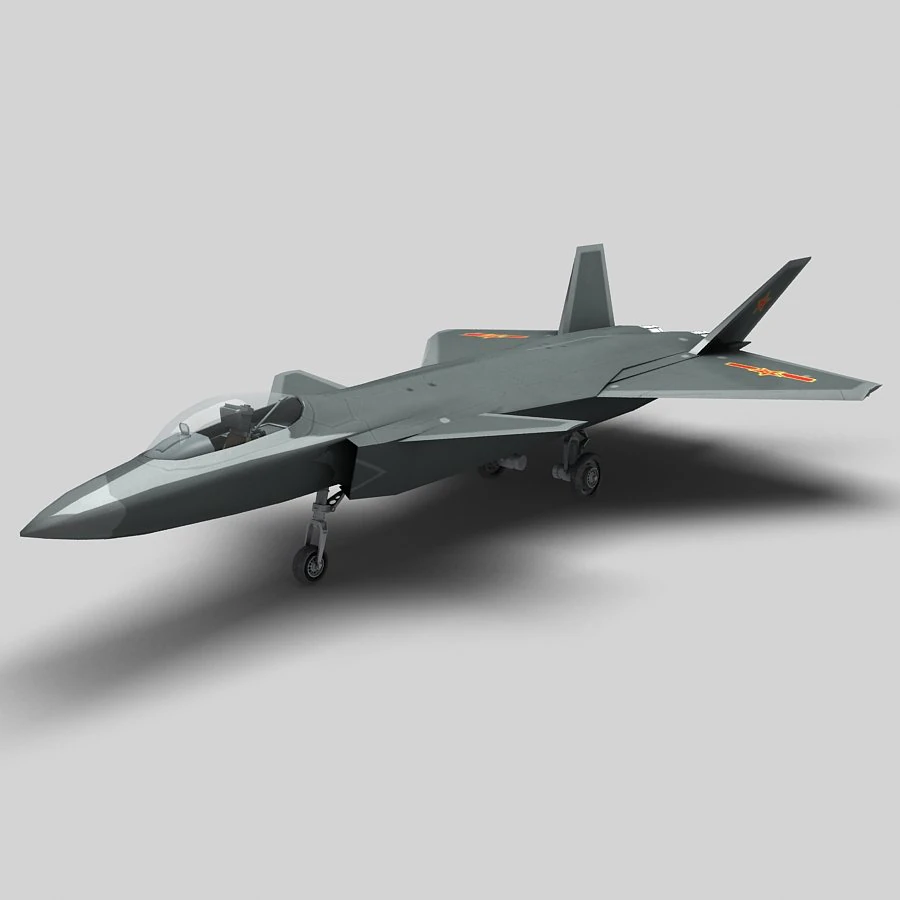 chengdu j-20 3D Model .c4d .max .obj .3ds .fbx .stl .blend 