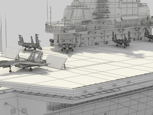 Chinese aircraft carrier CV-16 Liaoning High Detailed Modèle 3D