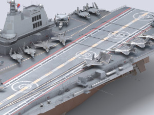Chinese aircraft carrier CV-18 Fujian Modelo 3D