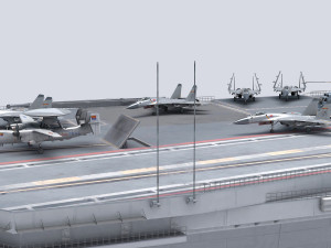 Chinese aircraft carrier CV-18 Fujian Modelo 3D
