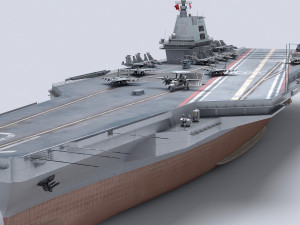 Chinese aircraft carrier CV-18 Fujian Modelo 3D