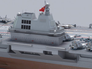 Chinese aircraft carrier CV-18 Fujian Modelo 3D