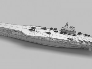 Chinese aircraft carrier CV-18 Fujian Modelo 3D