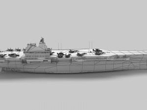 Chinese aircraft carrier CV-18 Fujian Modelo 3D