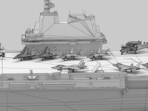 Chinese aircraft carrier CV-18 Fujian Modelo 3D