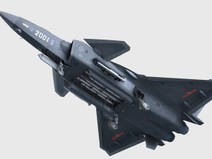 High Detailed Chengdu J-20 Model 3D