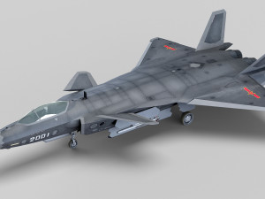 High Detailed Chengdu J-20 Model 3D