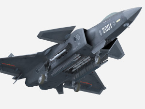High Detailed Chengdu J-20 Model 3D