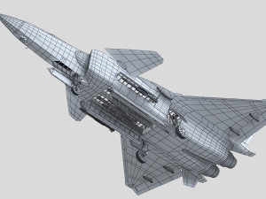 High Detailed Chengdu J-20 Model 3D