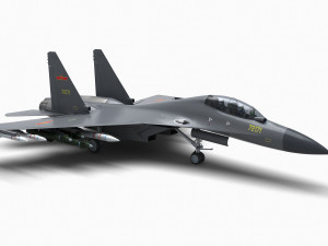 China J-16 Multirole Fighter 3D-Modell