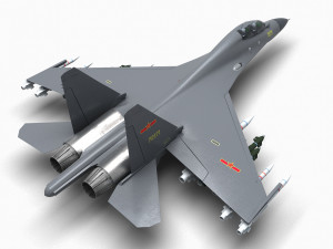 China J-16 Multirole Fighter 3D Model