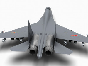 China J-16 Multirole Fighter 3D Model