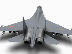 China J-16 Multirole Fighter 3D Model