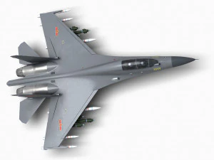 China J-16 Multirole Fighter 3D Model