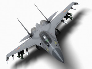 China J-16 Multirole Fighter 3D Model