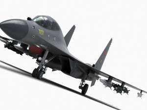 China J-16 Multirole Fighter 3D Model