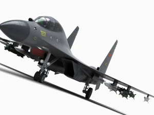 China J-16 Multirole Fighter 3D Model