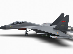 China J-16 Multirole Fighter 3D Model