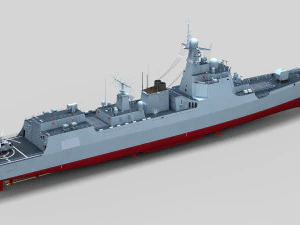 Chinese Navy Type 052D Destroyer 3D Model