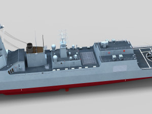 Chinese Navy Type 052D Destroyer 3D Model
