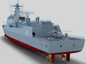 Chinese Navy Type 052D Destroyer 3D Model
