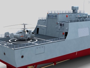 Chinese Navy Type 052D Destroyer 3D Model