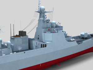 Chinese Navy Type 052D Destroyer 3D Model