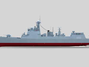 Chinese Navy Type 052D Destroyer 3D Model