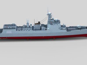 Chinese Navy Type 052D Destroyer 3D Model