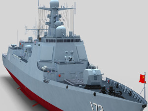 Chinese Navy Type 052D Destroyer 3D Model