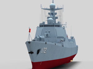 Chinese Navy Type 052D Destroyer 3D Model