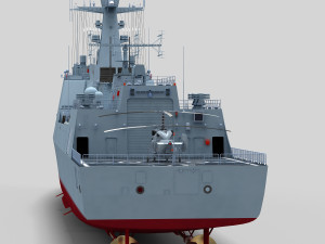 Chinese Navy Type 052D Destroyer 3D Model