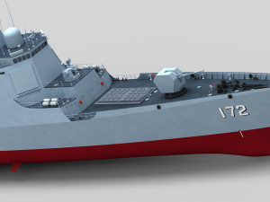 Chinese Navy Type 052D Destroyer 3D Model