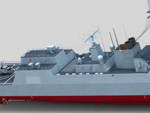 Chinese Navy Type 052D Destroyer 3D Model