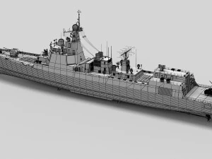 Chinese Navy Type 052D Destroyer 3D Model