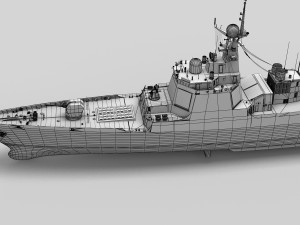 Chinese Navy Type 052D Destroyer 3D Model