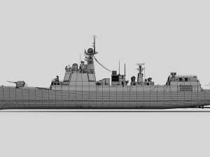 Chinese Navy Type 052D Destroyer 3D Model