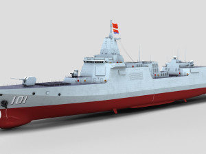 Chinese Navy Type 055 Destroyer 3D Model