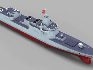 Chinese Navy Type 055 Destroyer 3D Model