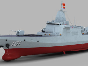 Chinese Navy Type 055 Destroyer 3D Модель