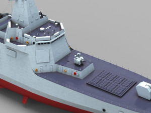 Chinese Navy Type 055 Destroyer 3D Модель