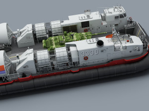 High Detail Chinese Type 726 LCAC Modèle 3D